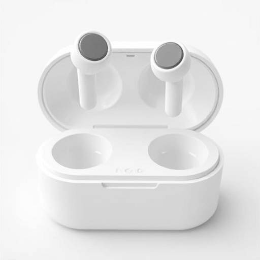 Immagine di un paio di auricolari wireless NovaSound in una custodia di ricarica