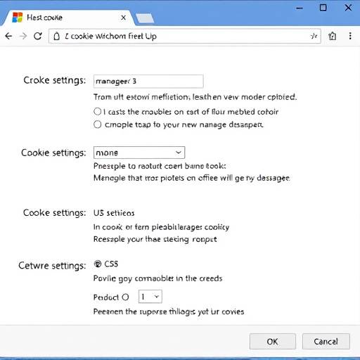 Screenshot delle impostazioni di un browser web che mostra le opzioni per gestire i cookie.